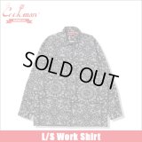 【送料無料】COOKMAN クックマン L/Sワークシャツ Paisley BLACK