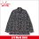 画像1: 【送料無料】COOKMAN クックマン L/Sワークシャツ Paisley BLACK (1)