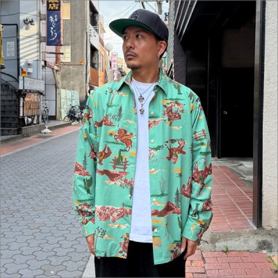 画像3: 【送料無料】COOKMAN クックマン L/Sワークシャツ Western L.BLUE
