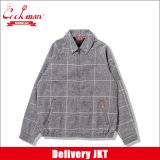 【送料無料】COOKMAN クックマン Delivery JKT With Lining Glen Check BLACK