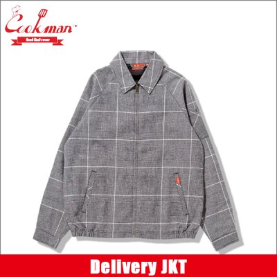 画像1: 【送料無料】COOKMAN クックマン Delivery JKT With Lining Glen Check BLACK