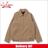 【送料無料】COOKMAN クックマン Delivery JKT With Lining Glen Check BROWN