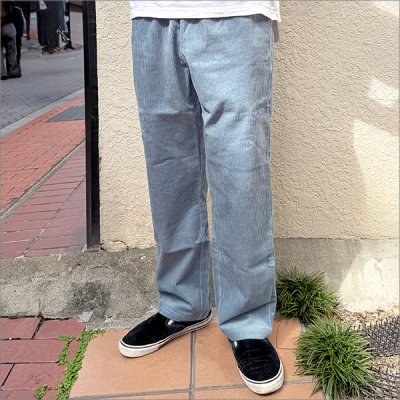 画像2: 【送料無料】COOKMAN クックマン Semiwide Chef パンツ コーデュロイ BLUE GRAY
