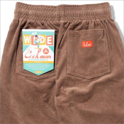 画像4: 【送料無料】COOKMAN クックマン Semiwide Chef パンツ コーデュロイ COCOA