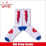 COOKMAN クックマン Rib Crew Socks Lightning White
