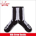 COOKMAN クックマン Rib Crew Socks Bone Black