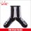 画像1: COOKMAN クックマン Rib Crew Socks Bone Black (1)