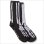 画像2: COOKMAN クックマン Rib Crew Socks Bone Black (2)