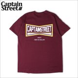 【30%OFF】CAPTAIN STREET KOR Tシャツ BURGUNDY キャプテンストリート