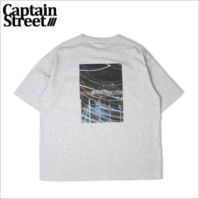 画像1: 【30%OFF】CAPTAIN STREET City Lights BIGポケットTシャツ GRAY キャプテンストリート