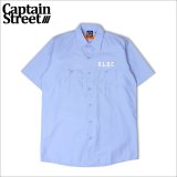 【送料無料】CAPTAIN STREET O.L.O.C S/Sワークシャツ L.BLUE キャプテンストリート