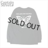 【40％OFF】CAPTAIN STREET Butterfly L/S Tシャツ BLACK キャプテンストリート