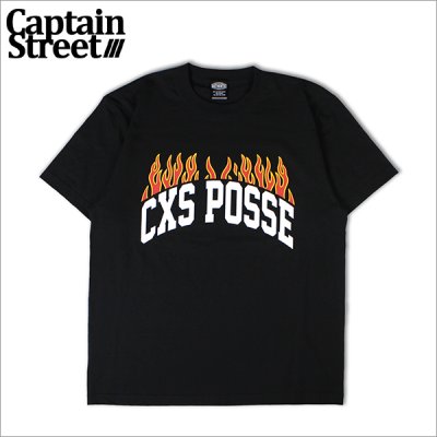 画像1: CAPTAIN STREET Burning Tシャツ BLACK キャプテンストリート