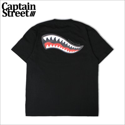 画像1: CAPTAIN STREET Shark Mouth Tシャツ BLACK キャプテンストリート