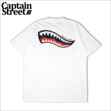 CAPTAIN STREET Shark Mouth Tシャツ WHITE キャプテンストリート