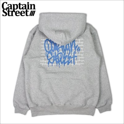 画像1: 【送料無料】CAPTAIN STREET Wall P/Oパーカー GRAY キャプテンストリート