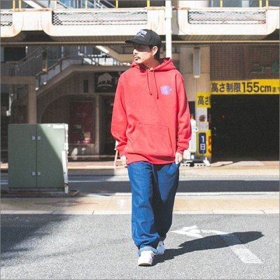 画像7: 【20%OFF】【送料無料】CAPTAIN STREET Wall P/Oパーカー RED キャプテンストリート