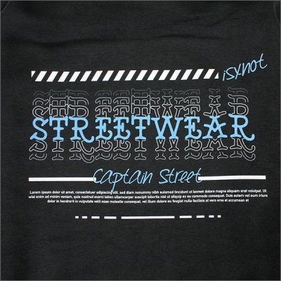 画像5: 【送料無料】CAPTAIN STREET isxnot コラボパーカー BLACK キャプテンストリート