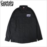【送料無料】CAPTAIN STREET LOW LIFE L/S ワークシャツ BLACK キャプテンストリート