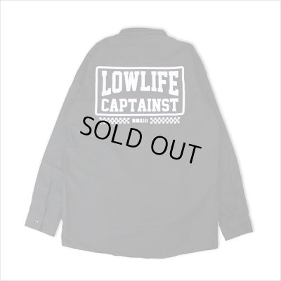 画像2: 【50％OFF】CAPTAIN STREET LOW LIFE L/S ワークシャツ BLACK キャプテンストリート