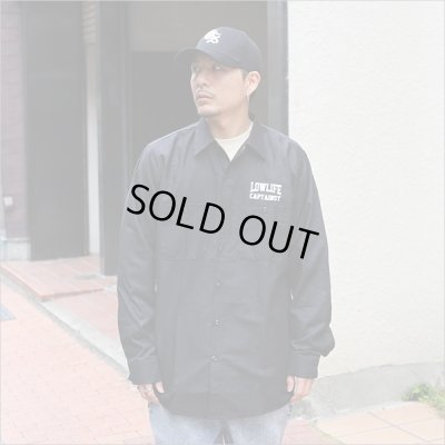 画像3: 【50％OFF】CAPTAIN STREET LOW LIFE L/S ワークシャツ BLACK キャプテンストリート