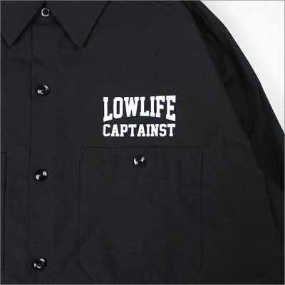 画像4: 【40％OFF】CAPTAIN STREET LOW LIFE L/S ワークシャツ BLACK キャプテンストリート