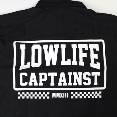 画像5: 【40％OFF】CAPTAIN STREET LOW LIFE L/S ワークシャツ BLACK キャプテンストリート