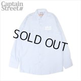 【50％OFF】CAPTAIN STREET LOW LIFE L/S ワークシャツ L.BLUE キャプテンストリート
