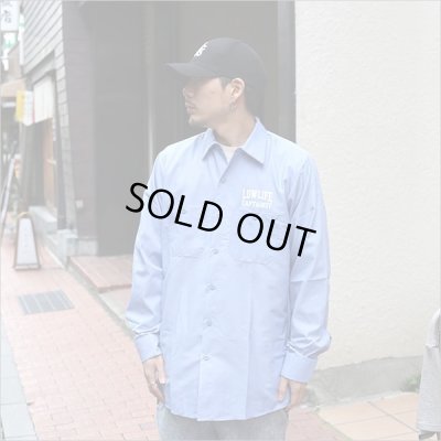 画像3: 【50％OFF】CAPTAIN STREET LOW LIFE L/S ワークシャツ L.BLUE キャプテンストリート