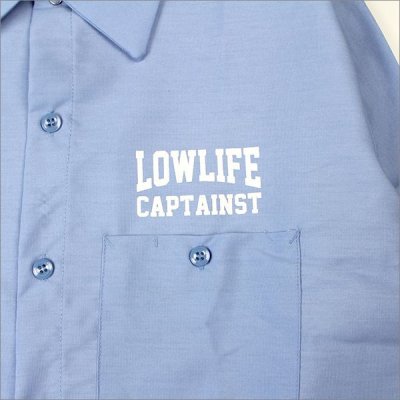 画像4: 【40％OFF】CAPTAIN STREET LOW LIFE L/S ワークシャツ L.BLUE キャプテンストリート