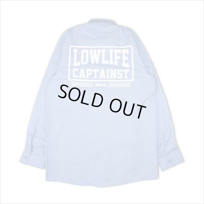 画像2: 【50％OFF】CAPTAIN STREET LOW LIFE L/S ワークシャツ L.BLUE キャプテンストリート
