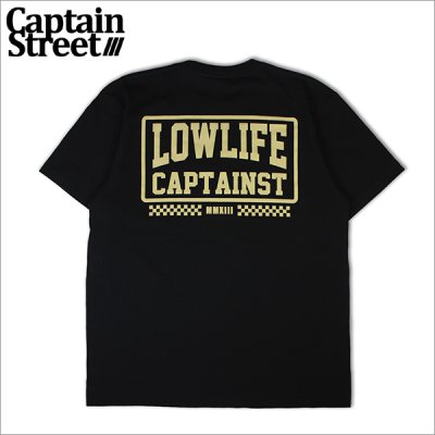 画像1: CAPTAIN STREET LOW LIFE Tシャツ BLACK キャプテンストリート