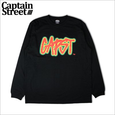 画像1: CAPTAIN STREET Rasta CAPST L/S Tシャツ BLACK キャプテンストリート