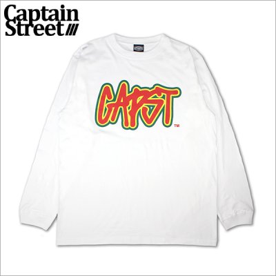 画像1: CAPTAIN STREET Rasta CAPST L/S Tシャツ WHITE キャプテンストリート