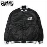 【送料無料】CAPTAIN STREET LOW LIFE STADIUM JKT BLACK キャプテンストリート