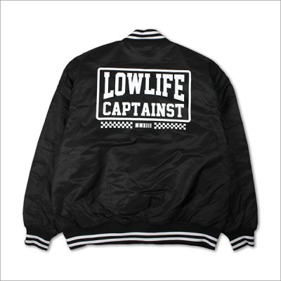 画像2: 【送料無料】CAPTAIN STREET LOW LIFE STADIUM JKT BLACK キャプテンストリート