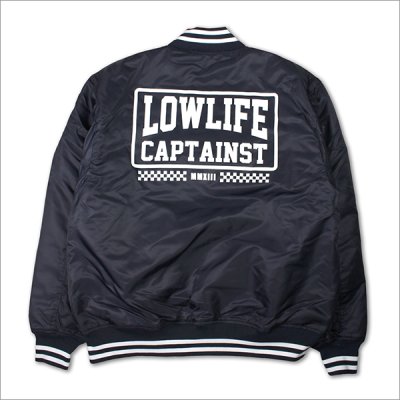 画像2: 【送料無料】CAPTAIN STREET LOW LIFE STADIUM JKT NAVY キャプテンストリート