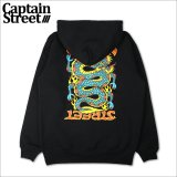 【送料無料】CAPTAIN STREET TD P/Oパーカー BLACK キャプテンストリート