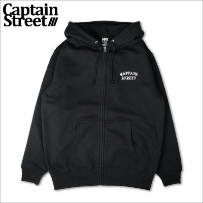画像1: 【送料無料】CAPTAIN STREET FO ZIPパーカー BLACK キャプテンストリート
