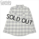 【送料無料】CAPTAIN STREET CAPTAINST CHECK L/S シャツ OLIVE キャプテンストリート