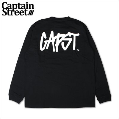 画像1: CAPTAIN STREET CAPST Logo L/S Tシャツ BLACK キャプテンストリート