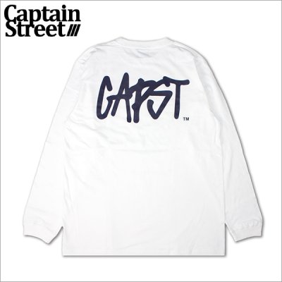 画像1: CAPTAIN STREET CAPST Logo L/S Tシャツ WHITE キャプテンストリート