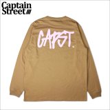 CAPTAIN STREET CAPST Logo L/S Tシャツ CAMEL キャプテンストリート
