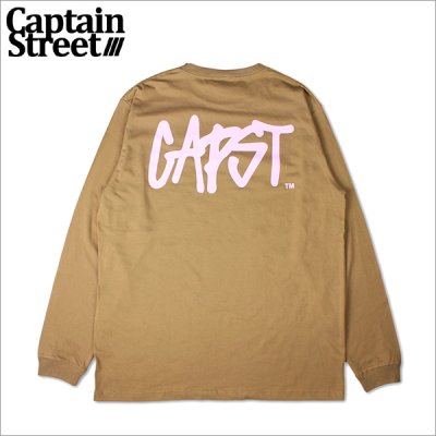 画像1: CAPTAIN STREET CAPST Logo L/S Tシャツ CAMEL キャプテンストリート