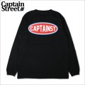 CAPTAIN STREET Oval Logo L/S Tシャツ BLACK キャプテンストリート