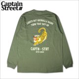 CAPTAIN STREET VT L/S Tシャツ OLIVE キャプテンストリート