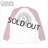 CAPTAIN STREET 8Ball Raglan L/S Tシャツ BURGUNDY キャプテンストリート