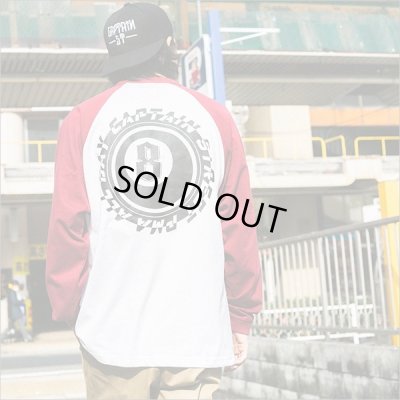 画像3: CAPTAIN STREET 8Ball Raglan L/S Tシャツ BURGUNDY キャプテンストリート