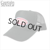 【20％OFF】CAPTAIN STREET Oval Logo メッシュキャップ BLACK キャプテンストリート