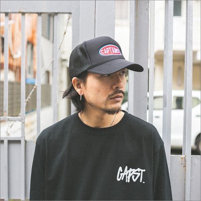 画像2: CAPTAIN STREET Oval Logo メッシュキャップ BLACK キャプテンストリート